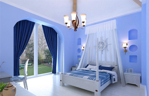 蓝色窗帘,豪异遮阳,4000-121-696