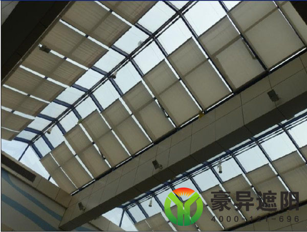 FSS电动天棚帘,玻璃顶遮阳帘,电动天棚帘厂家,豪异遮阳,4000-121-696