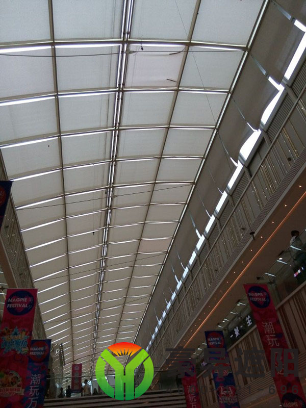玻璃采光顶电动遮阳帘,FTS电动天棚帘,豪异上海电动天棚帘厂家,4000-121-696