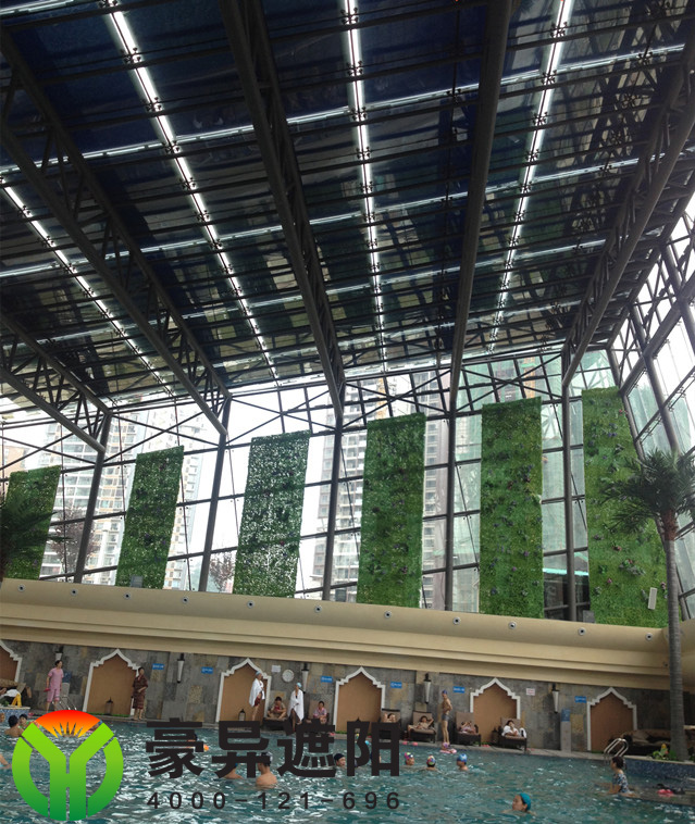 玻璃顶外电动遮阳天棚帘,豪异上海遮阳帘厂家,4000-121-696